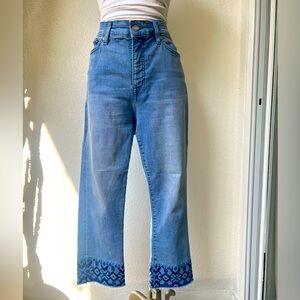 RALPH LAUREN denim jeans pants with embroidery size 10